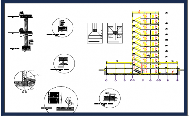  High rise building structure detail 