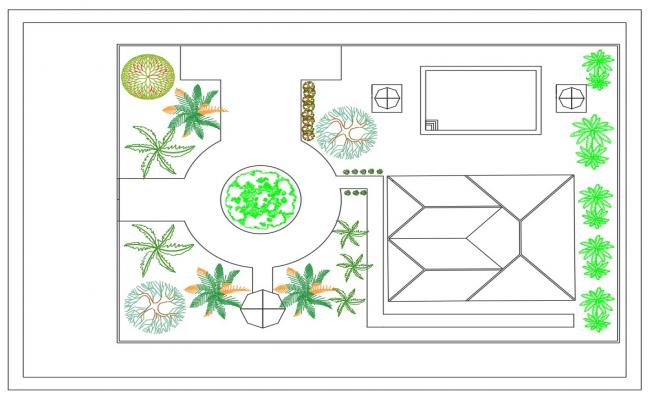 Explore Medium Villa CAD File for Elegant House Plan Concepts