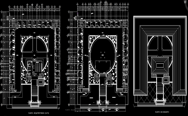 Public Shopping Market AutoCAD DWG File with 75x65m Layout Design