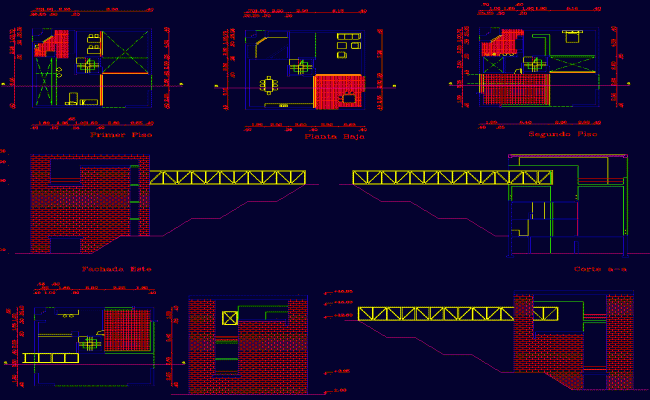 Bridge House DWG CAD Drawing for Modern Architectural Design
