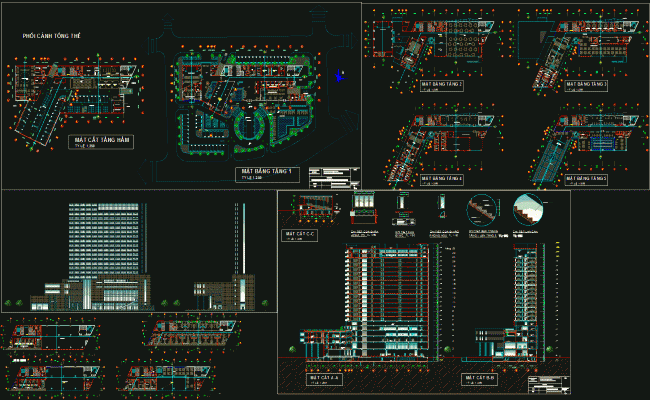Paradise Hotel CAD Provided in DWG File for Architectural Design