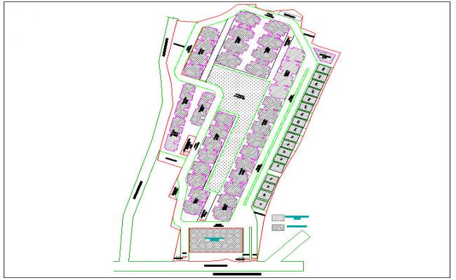 1,2 and 3 bhk appartment Layout plan