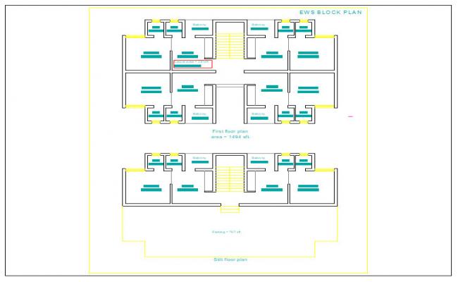 1 Bhk Appartment Plan