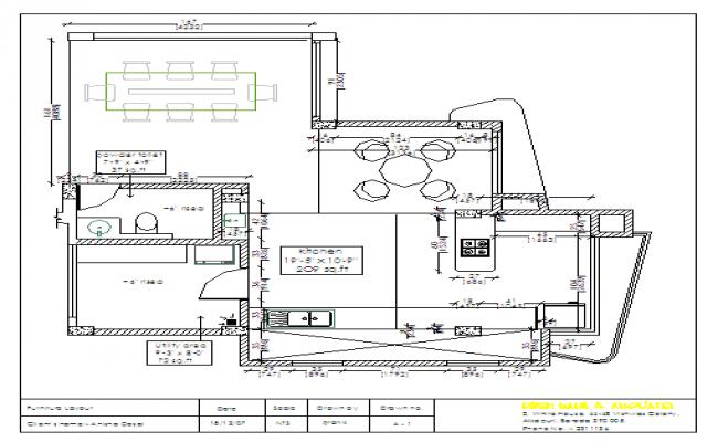 Kitchen With dining Area Detail