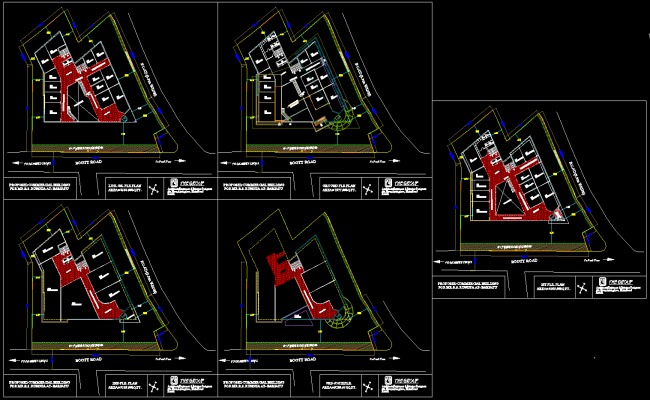 Shopping Mall CAD Drawing File with Site and Floor Layout Plan
