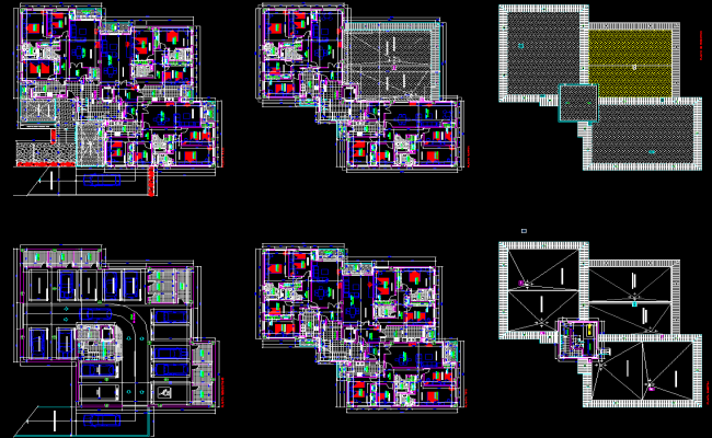 G plus 3 Apartment AutoCAD DWG with Complete Residential Floor Plans