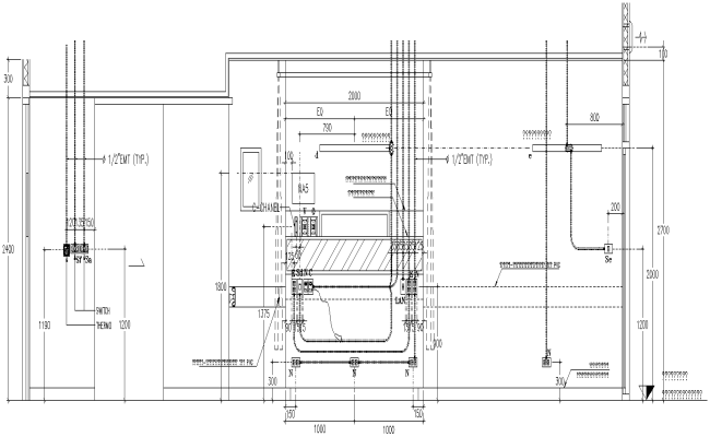 1st floor Computer Telephone and Access Control System Detail DWG AutoCAD file