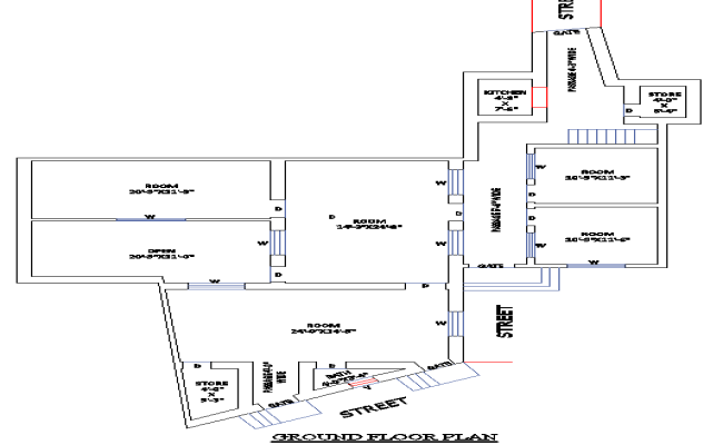 2345 Sq Ft Residential House Plan DWG AutoCAD Layout