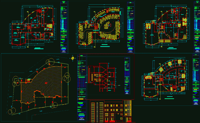 Hotel Drawings and Layout Design Plans Available in AutoCAD DWG File