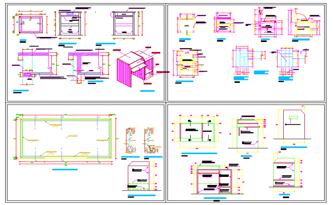 Wooden Furniture Details Drawing with Dimensions in AutoCAD.