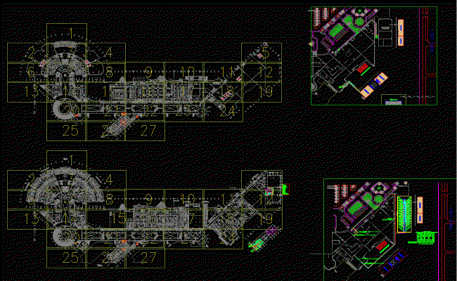 Hospital Design 2D CAD Drawing File with Floor Plan and Layout Details