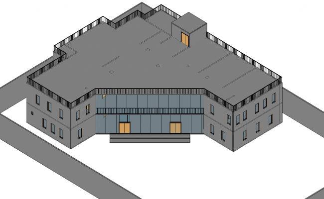 Modern Pre School Building Design Layout Plan in AutoCAD DWG