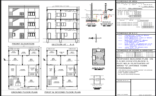 27x50 9-Bedroom House Layout with Construction Details in CAD File