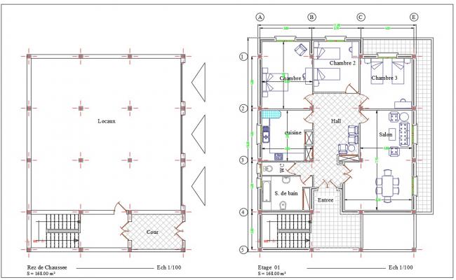 une simple villa en r+1