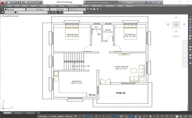 2BHK PLAN