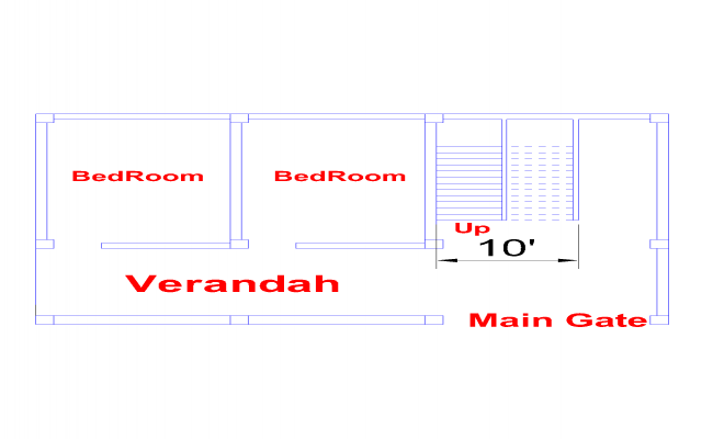 2BedRoom with staircase