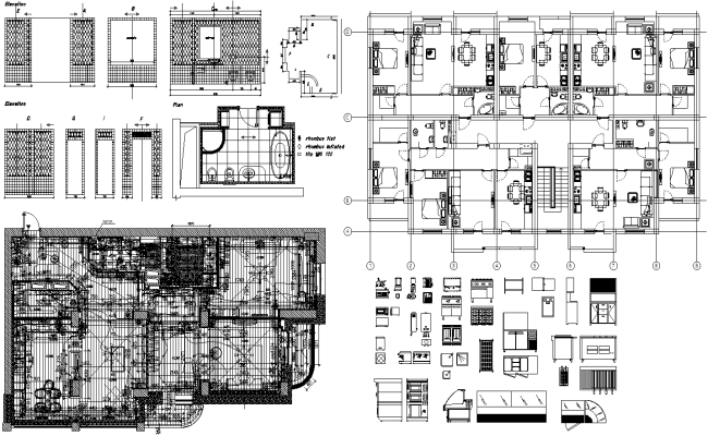 2D CAD Blocks of Hotel Furniture DWG AutoCAD file