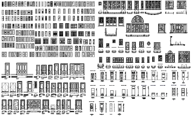 2D CAD Blocks of Single Door  DWG AutoCAD file