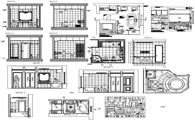 2D Cad Blocks of house with Furniture detail DWG AutoCAD file