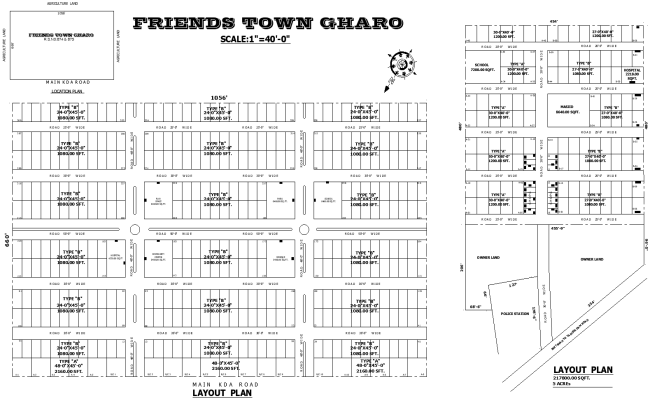 2 Town Housing Scheme Layouts Architecture DWG | Cadbull