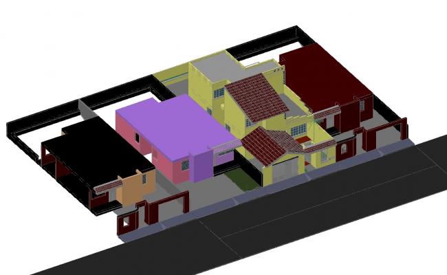 3D Single Store House