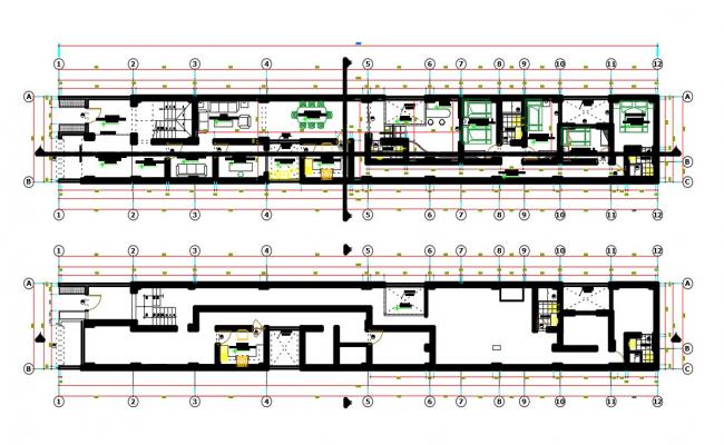 2D house plan cad drawing is given in this DWG file for design use