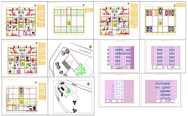 4 flor building with penthouse