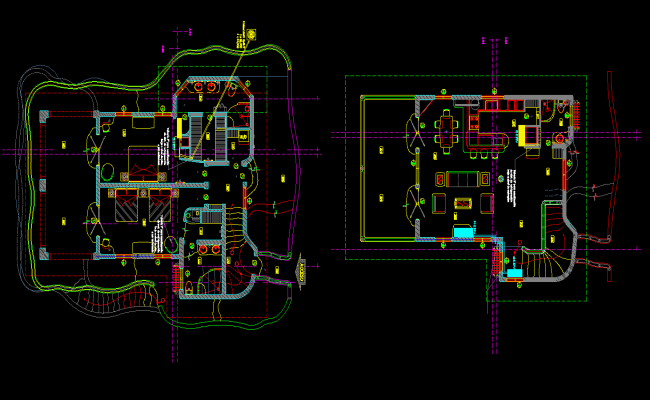 Modern Bungalow AutoCAD DWG File with Floor Plan and Layout Design
