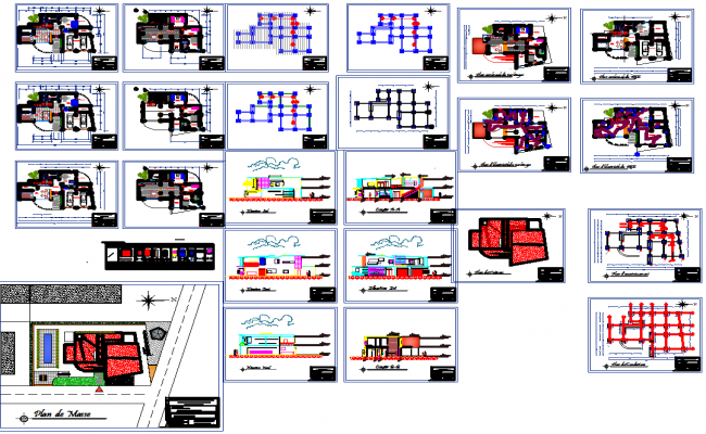 Modern Villa DWG Plan with Luxury Floor Layouts and Full Elevations