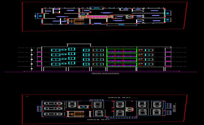 4 Storey Apartment Building Exterior Design File