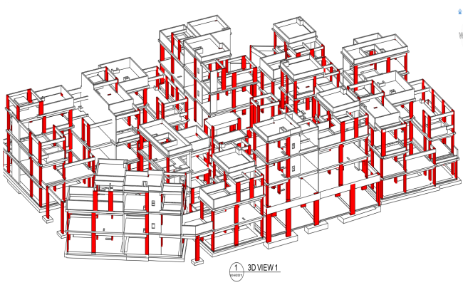 3D Residential House Cluster DWG Project | Cadbull