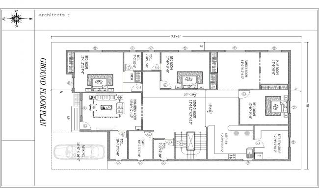 3bhk West facing House with Vastu