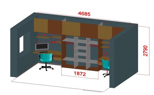3d Children Bedroom Design DWG File.