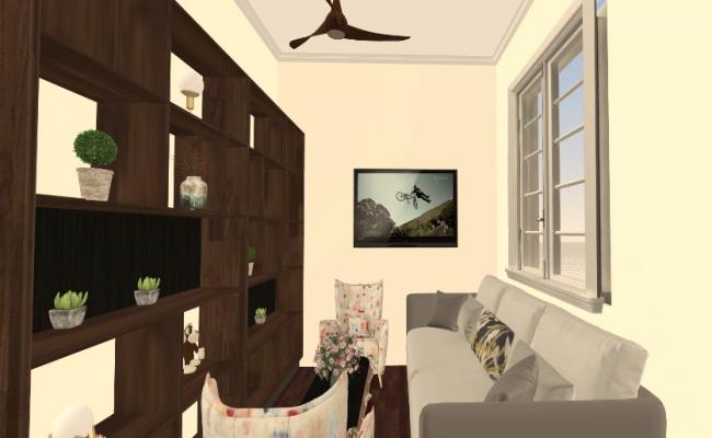 3d Guest Sitting Room Render Design