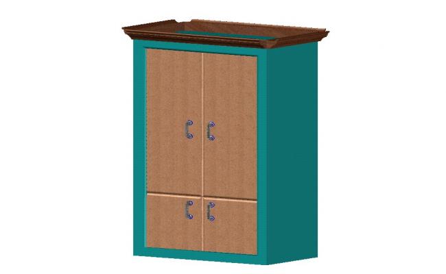 3d Wardrobe Furniture CAD blocks DWG File