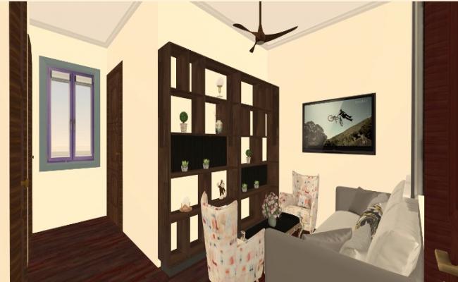 3d drawing room design 