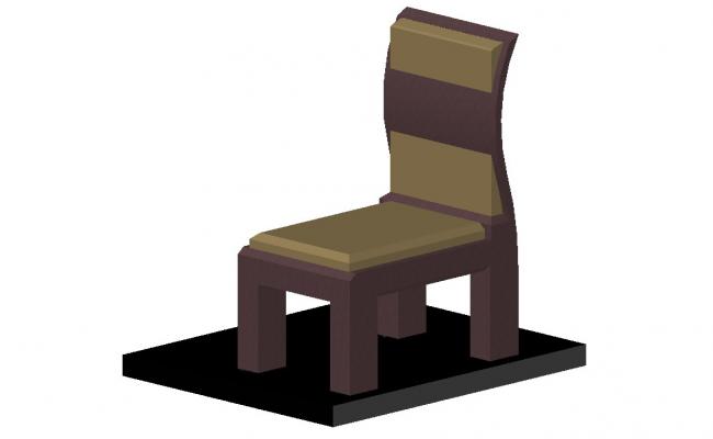 3d model chair for design in AutoCAD file 