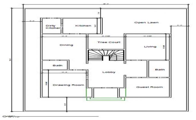 400 Sq Yards Residential Floor Plan for Building Projects Format