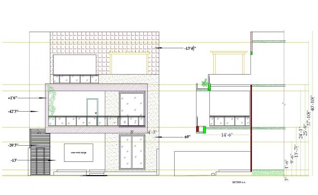 Complete 3D House Plan of 40x75 Plot in AutoCAD DWG drawing File