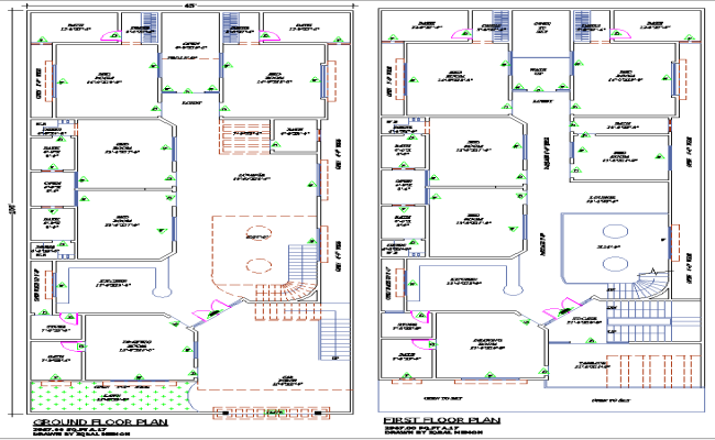 AutoCAD DWG File of 45x100 Modern House Floor Plan