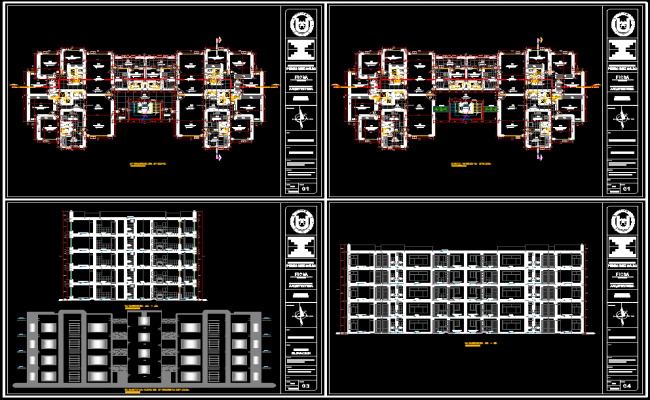 3 BHK Modern Apartment AutoCAD File with 2D Architectural Drawings