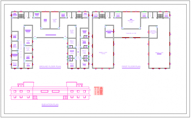 Hospital Layout AutoCAD DWG Plan with Elevation and Master Design