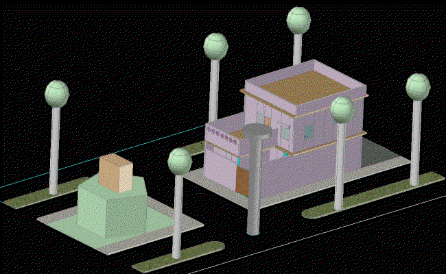 Modern 3D House AutoCAD DWG Drawing File for Architecture Design