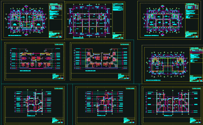 Twin House AutoCAD DWG Drawing File for Modern Residential Design
