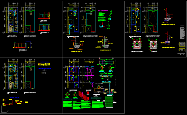 House Detail AutoCAD File with Complete 2D Architectural Drawings