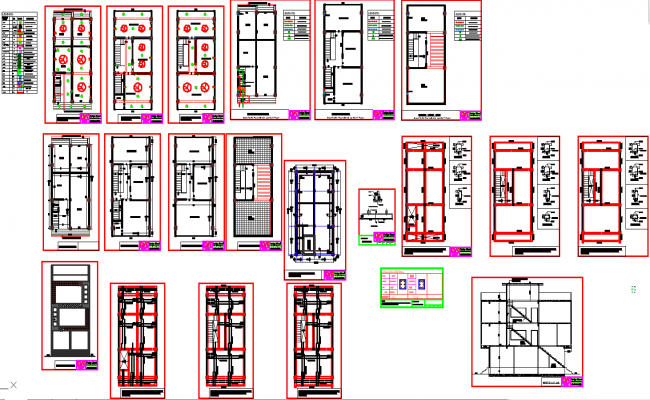 Explore 2D Commercial Building Design Layout Plan DWG AutoCAD File