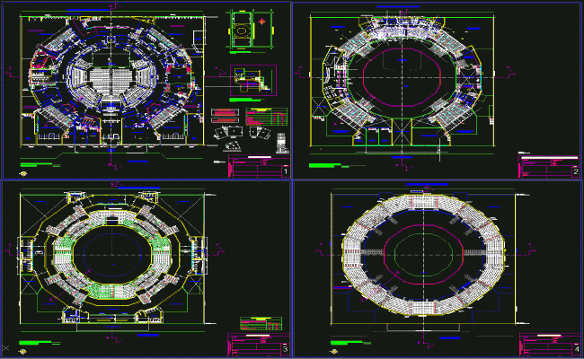 Caupolican Theatre 2500 Seat Auditorium Detailed AutoCAD DWG Plan
