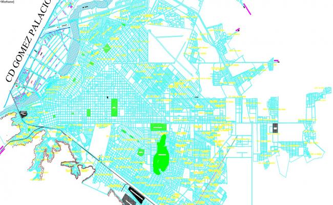 City Planning DWG Files with Urban Layouts, Roads, and Zoning Plans