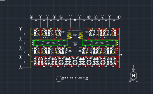 5 Storey Mixuse Building CAD Drawing