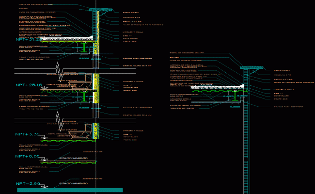 Castellani Hotel AutoCAD Drawing File with 2D Floor Plan and Details